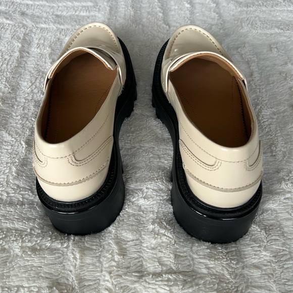 rag & bone Quinn Lug Sole Penny Loafer in Greige/Cream size 37.5 - New! - Picture 7 of 14